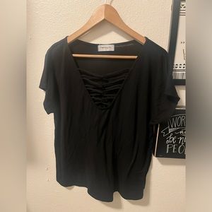 Large black T-shirt